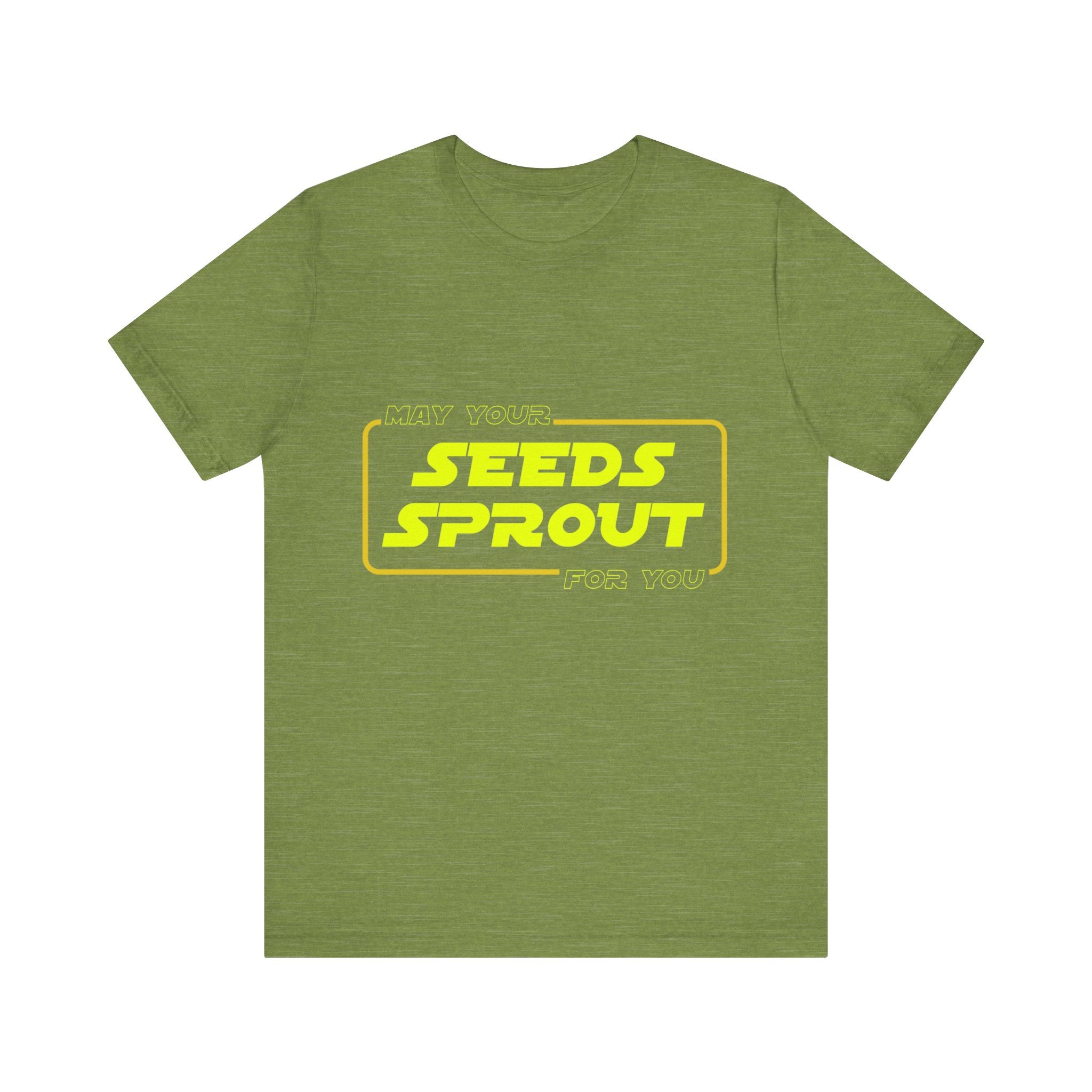 Star Wars Garden Shirt - May Your Seeds Sprout For You - Funny Gardening Tee - Star Wars Parody Gift for Gardeners & Plant Lovers