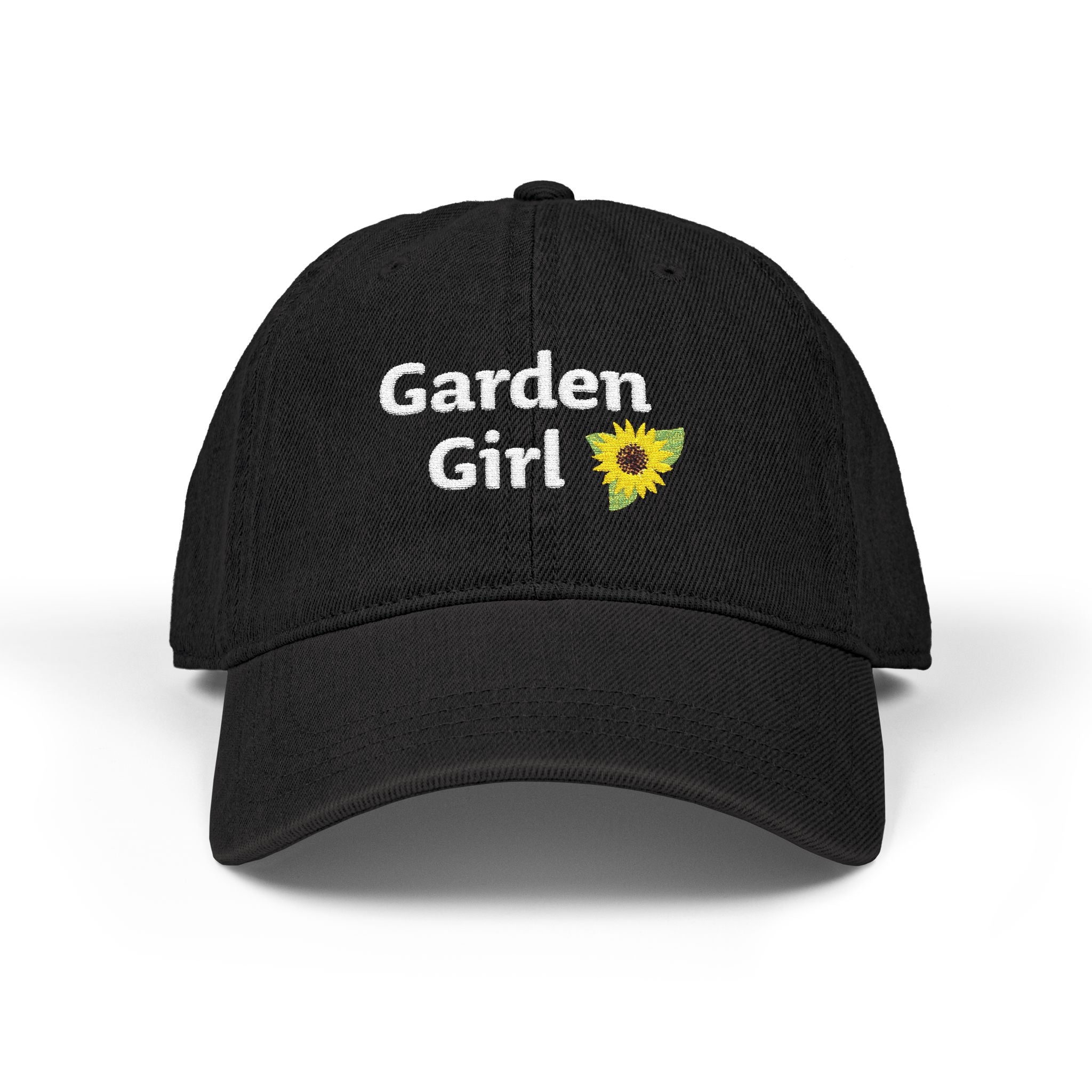 denim garden girl hat embroidered womens sun protection outdoor gardening
