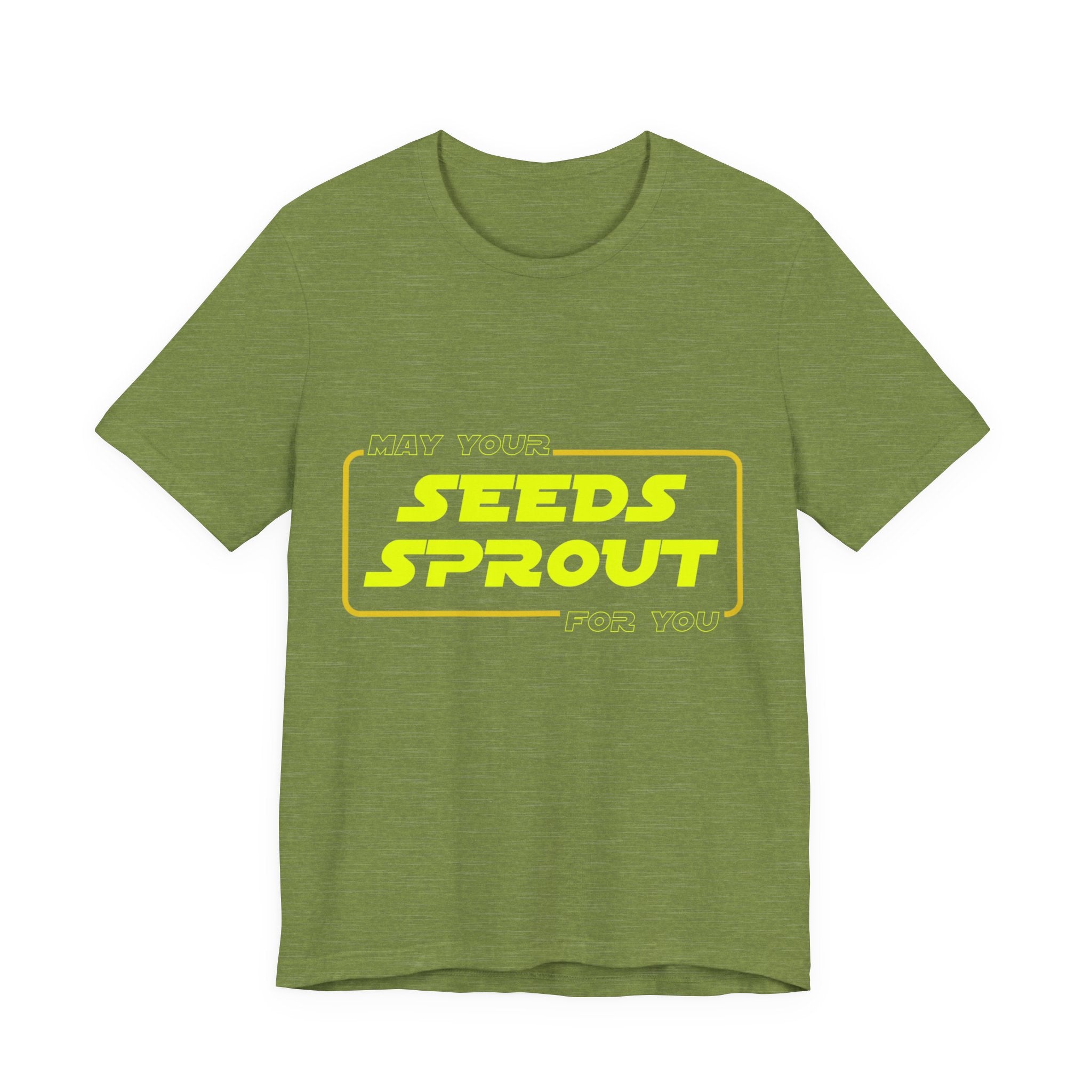 Star Wars Garden Shirt - May Your Seeds Sprout For You - Funny Gardening Tee - Star Wars Parody Gift for Gardeners & Plant Lovers